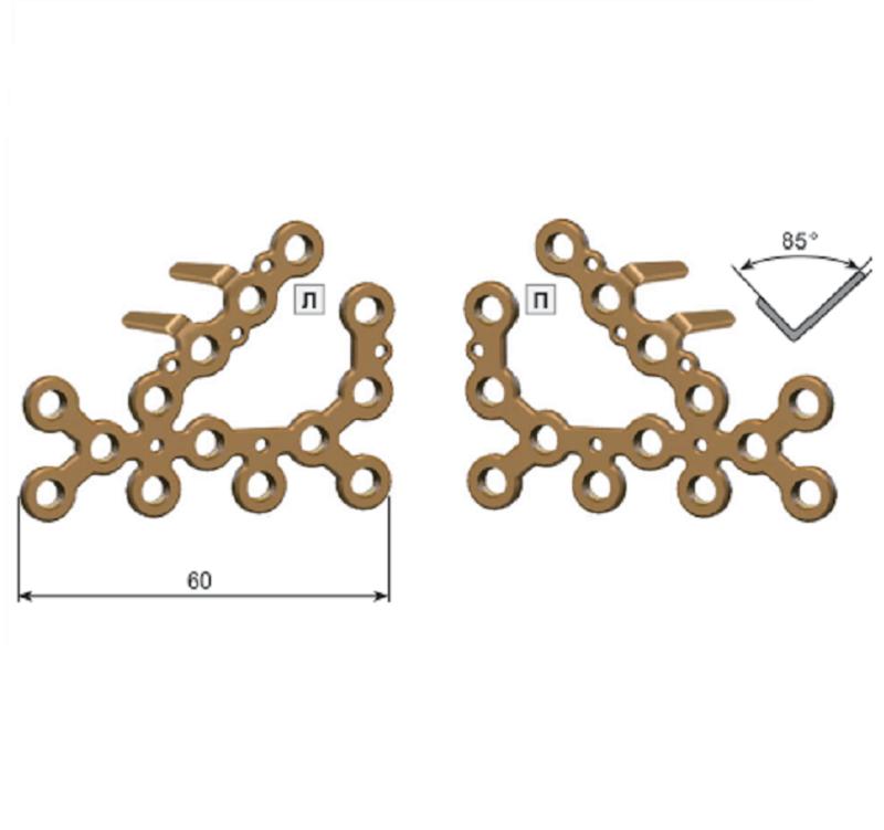 Пластина для п'яти з гачком 5.0ChLP